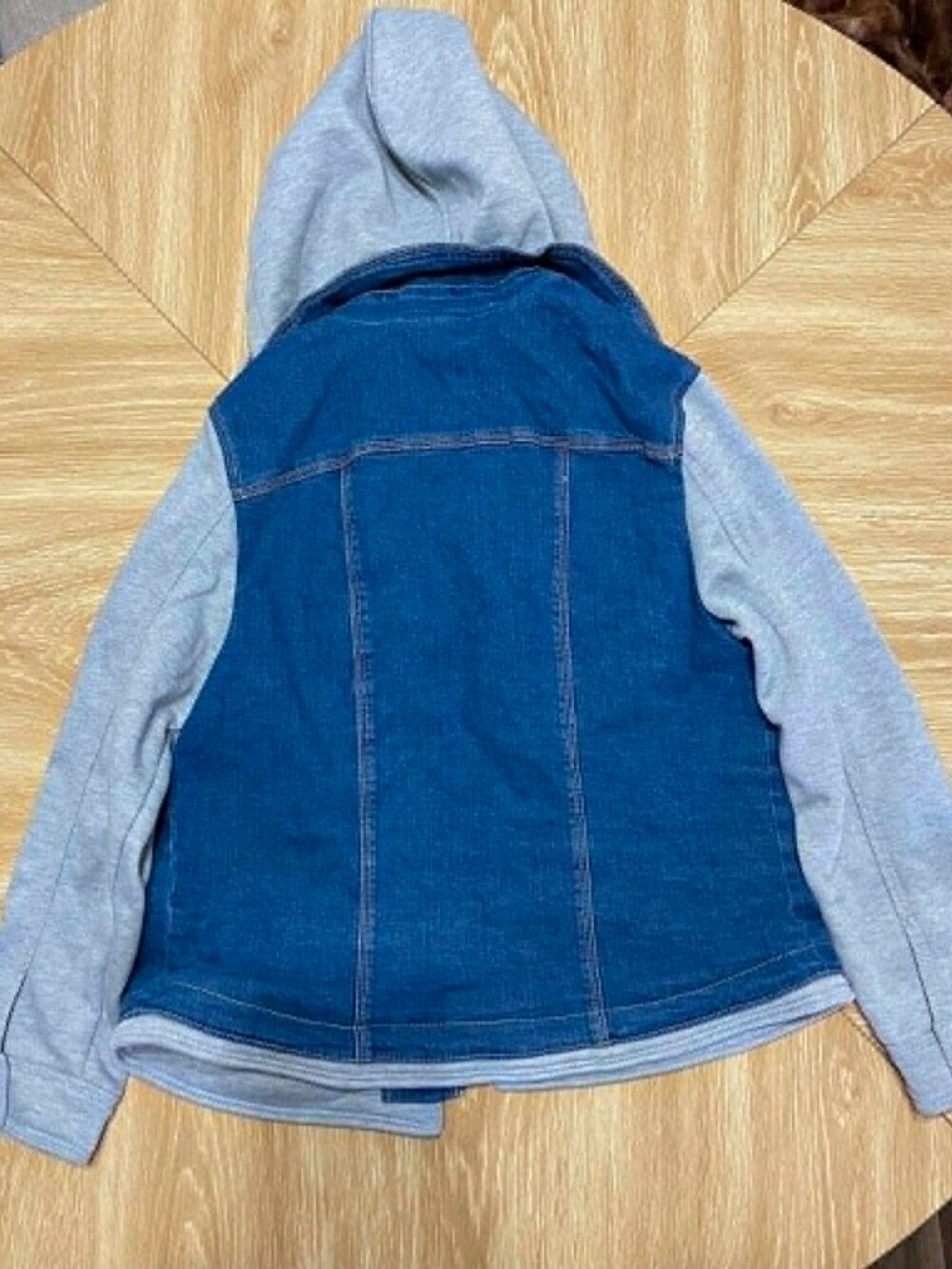 North Style Women's Layered Fleece & Denim Jacket size M - Picture 2 of 9